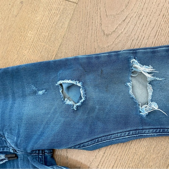 6Y Diesel distressed jeans. Cute pocket detail and drawstrings. - Picture 3 of 6